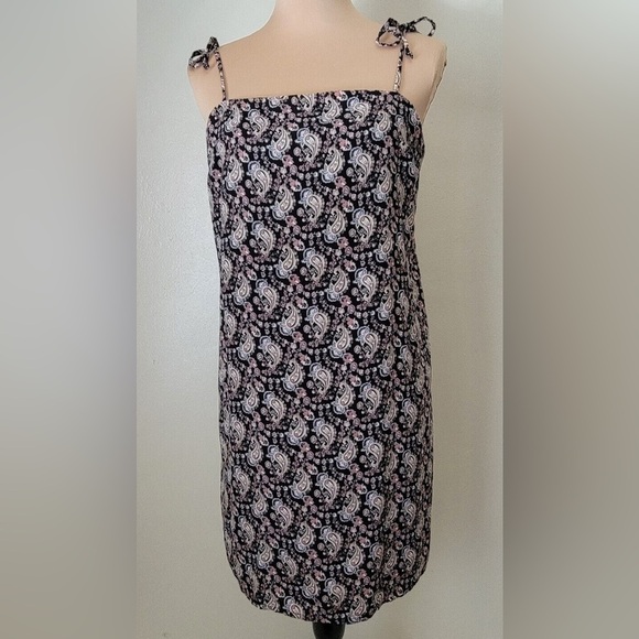 dee elly Paisley Tie Shoulder Spaghetti Strap Flowy Dress - Size XS - Picture 1 of 5